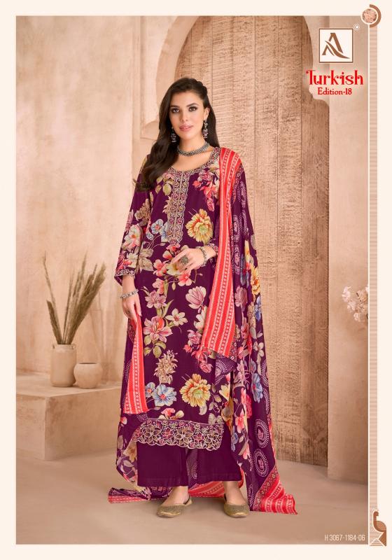 Alok suit turkish edition 18 jetpur dress material wholesale